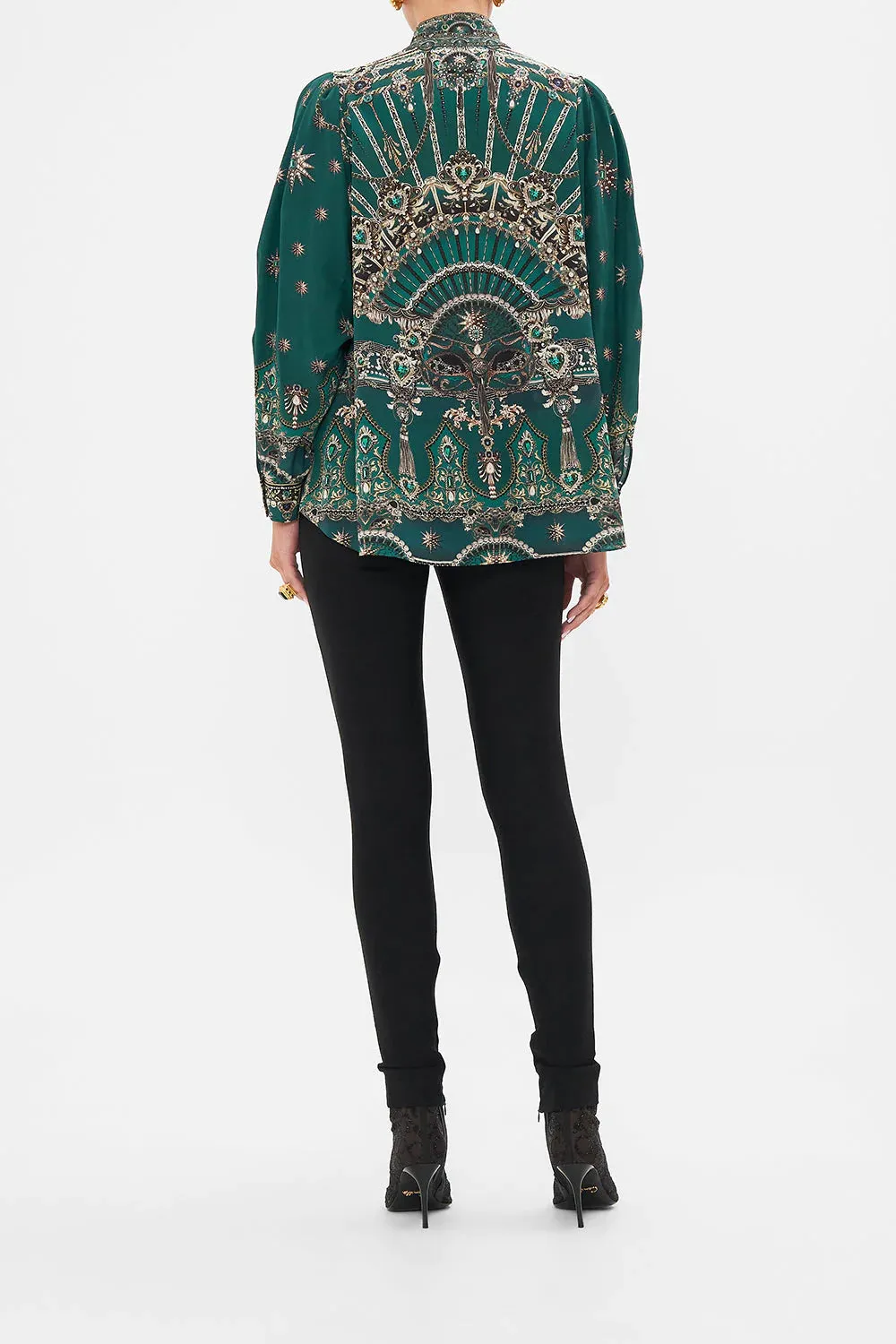 Drop Sleeve Swing Blouse - A Venice Veil