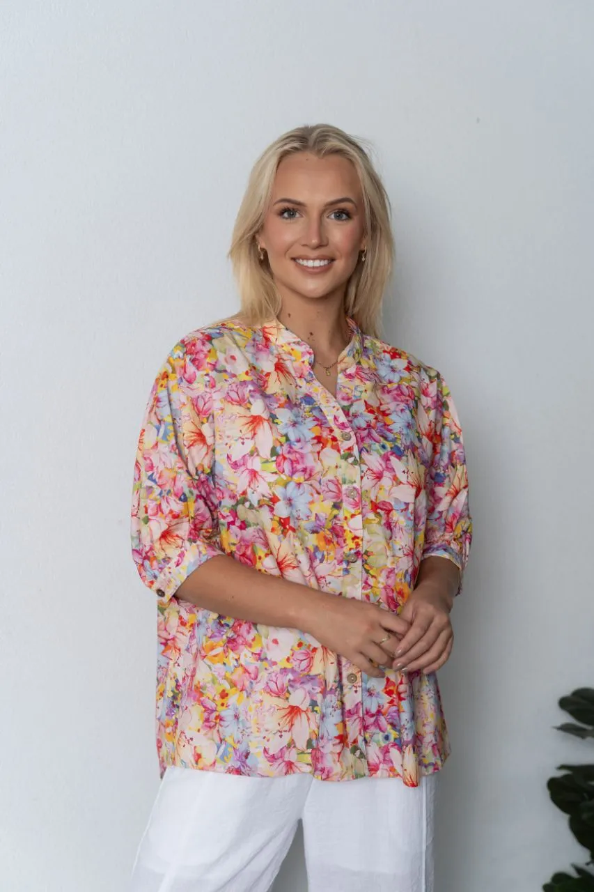 FLORAL BISHOP BLOUSE