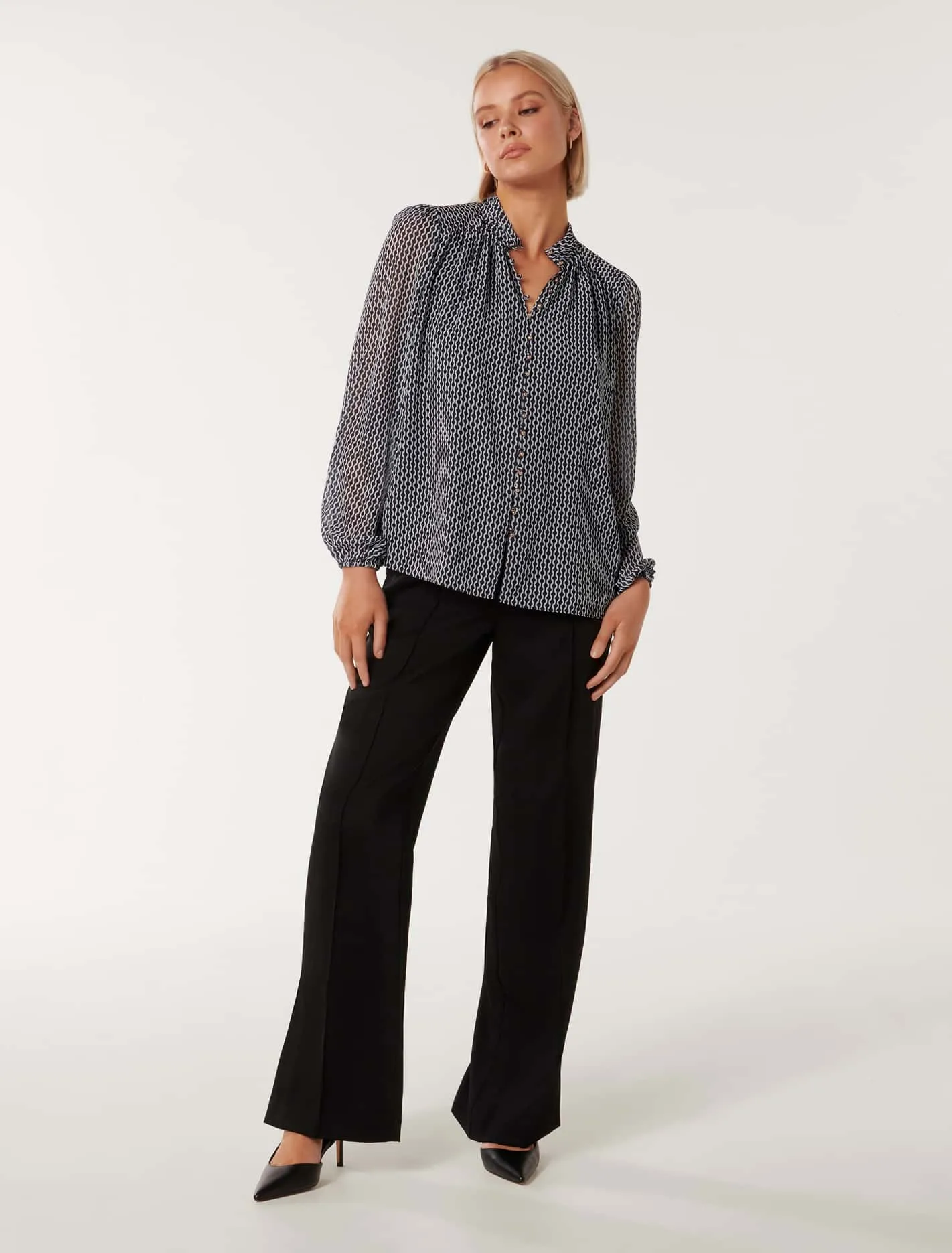 Gwen Button Detail Blouse